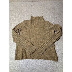 MADEWELL Women’s Mock Neck Merino Wool Alpaca Blend Mustard Size Large F2